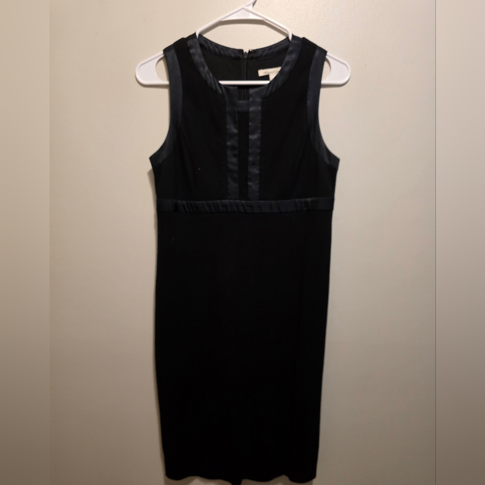 Kenneth Cole Red Sleeveless Sheath Midi Dress
